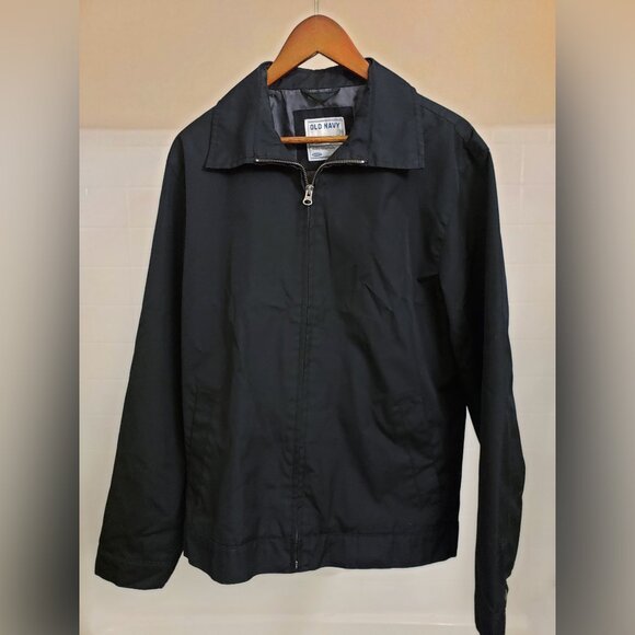 Old Navy Vintage Gas Station Jacket (Black, M) Y2K - Picture 3 of 10